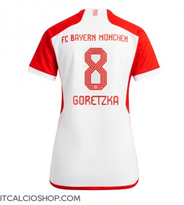 Bayern Munich Leon Goretzka #8 Prima Maglia Femmina 2023-24 Manica Corta